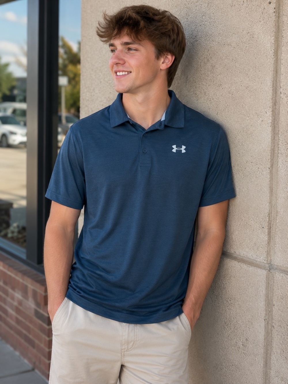 Under Armour Youth XL Performance Polo – Blue